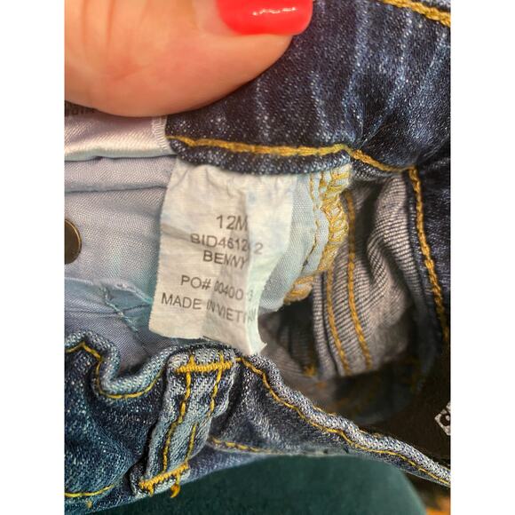 Baby Joe's Jeans Adjustable Waist Snap and Zipper Size 12 Months Luxury Classic - Picture 5 of 9